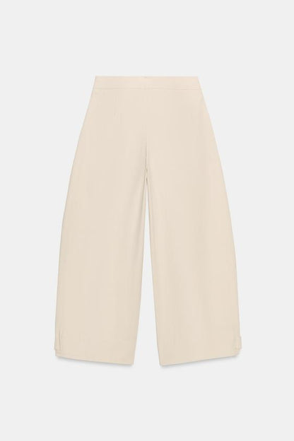 Pantalon coupe barrel à bas réglable