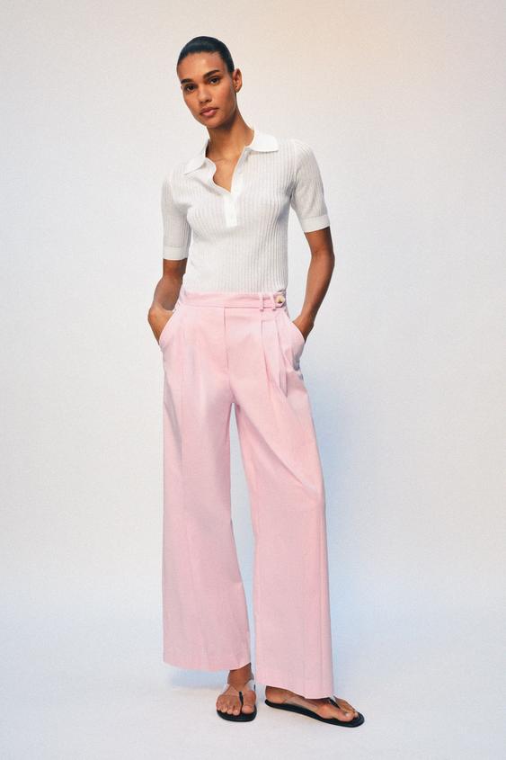 Pantalon large à pinces