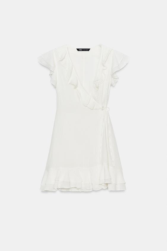 Robe mini à volants