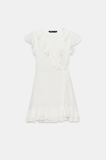 Robe mini à volants