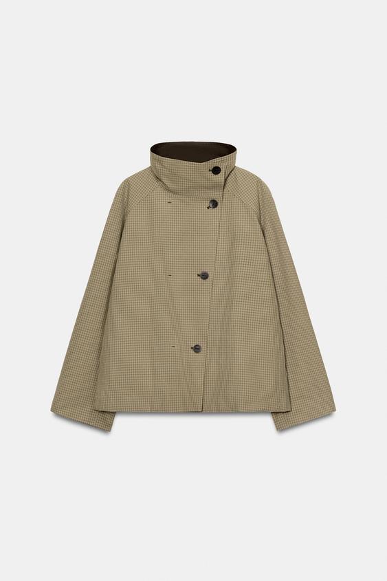 Veste réversible à carreaux ZW Collection
