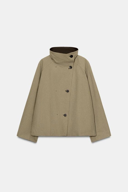 Veste réversible à carreaux ZW Collection