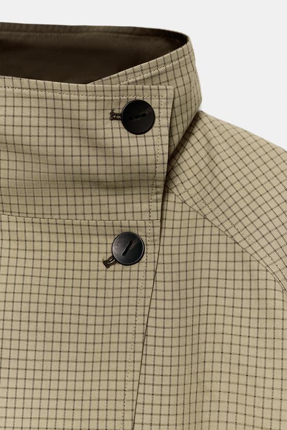 Veste réversible à carreaux ZW Collection