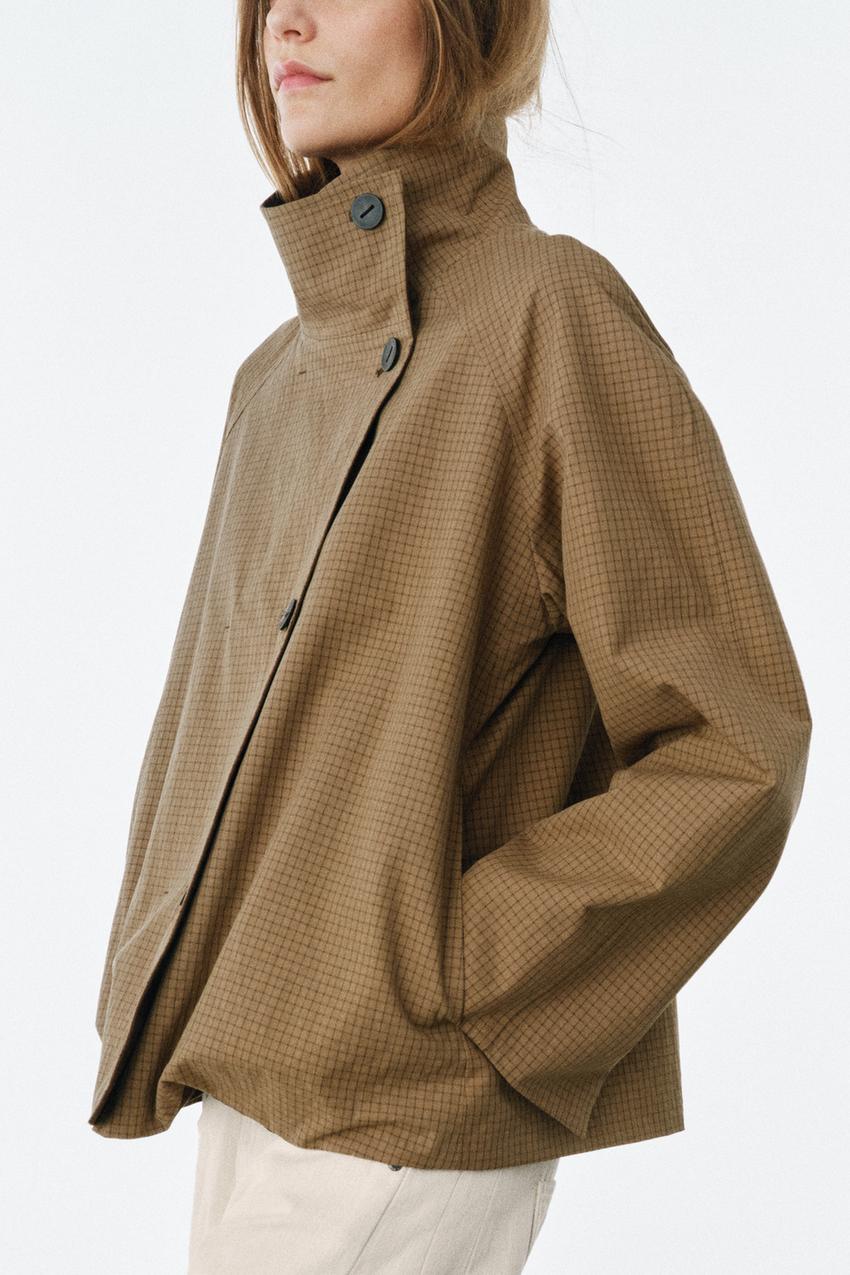 Veste réversible à carreaux ZW Collection