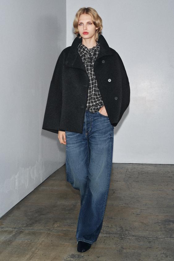 Manteau court en laine ZW Collection