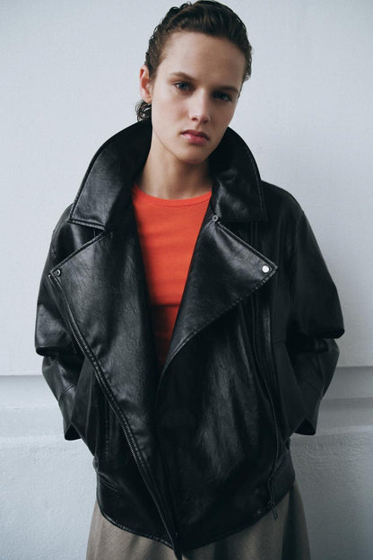Veste effet cuir ZW Collection