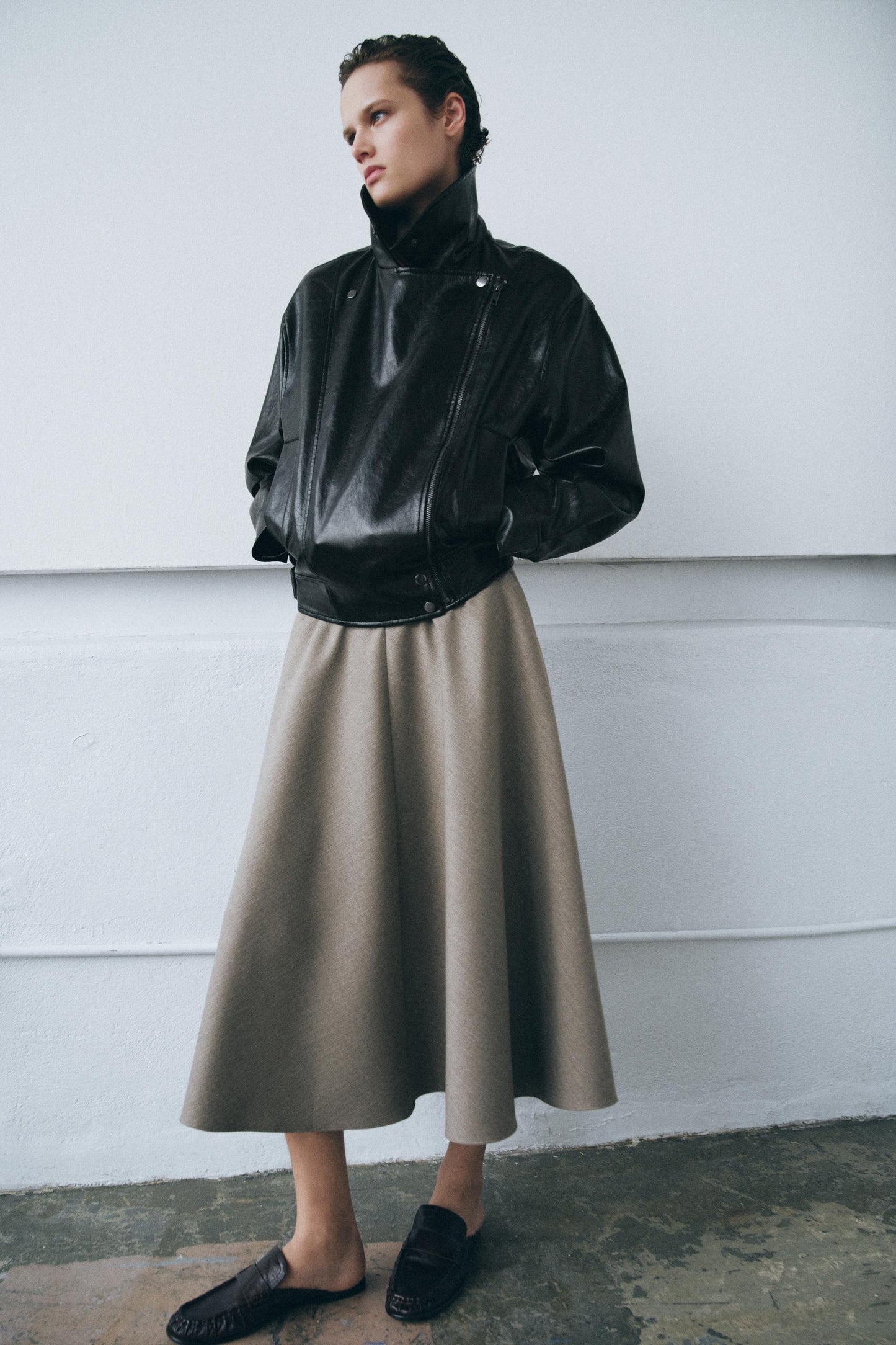 Veste effet cuir ZW Collection