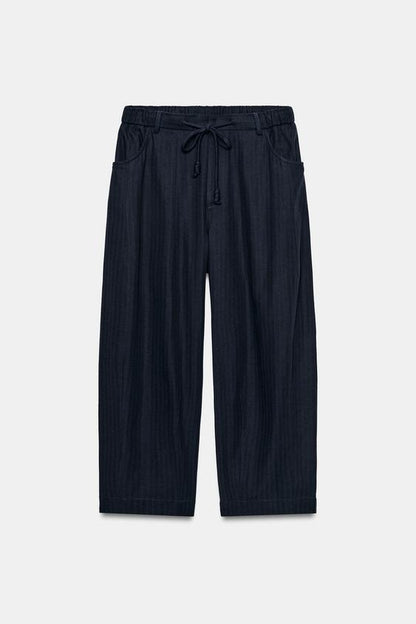 Pantalon structuré à chevrons ZW Collection