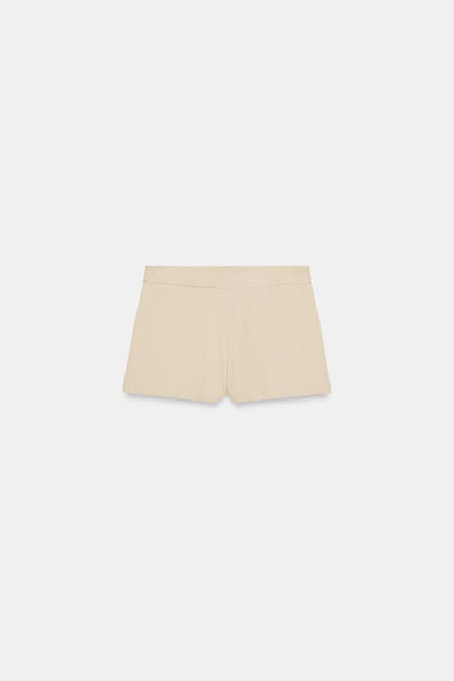 Jupe-culotte croisée taille basse