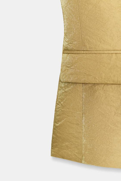 Gilet satiné effet froissé