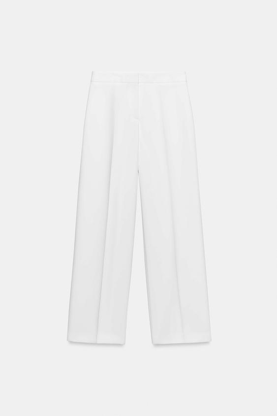 Pantalon droit taille haute