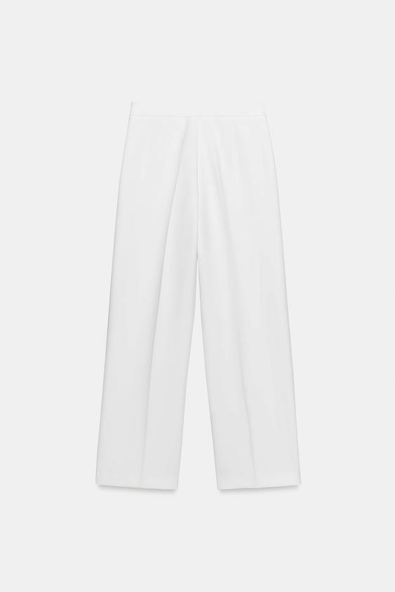 Pantalon droit taille haute