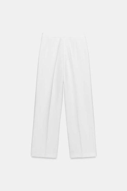 Pantalon droit taille haute