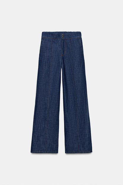 Pantalon droit en lin