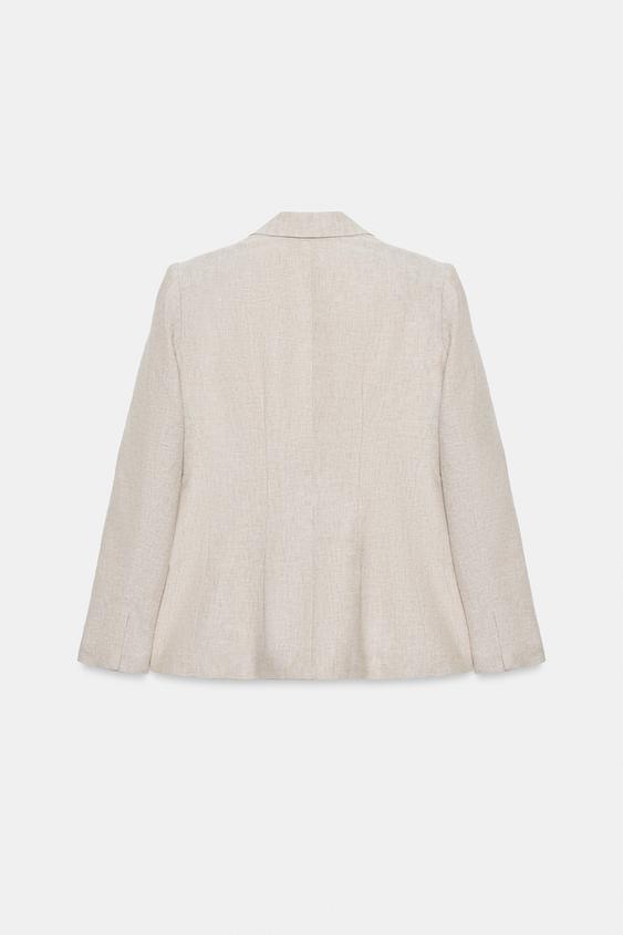 Blazer en lin à pinces