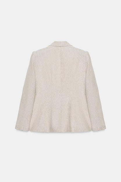 Blazer en lin à pinces