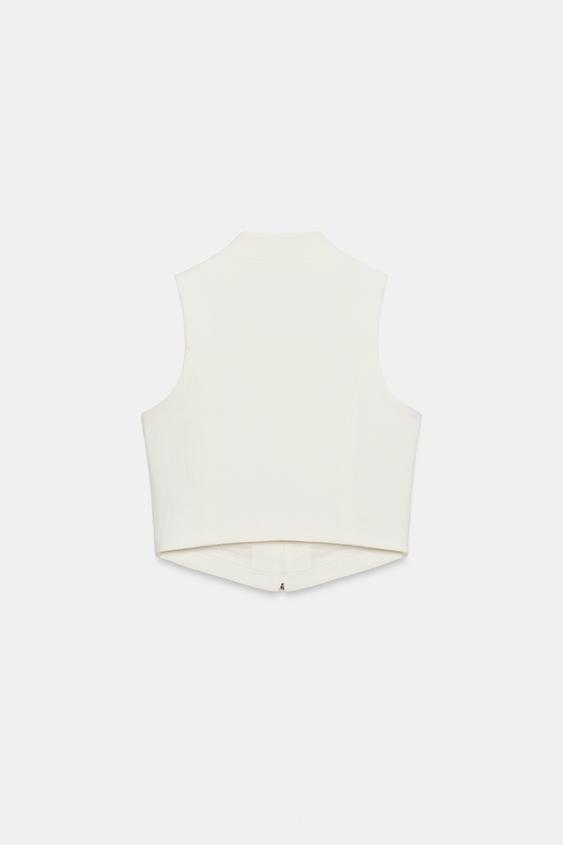 Gilet dos-nu à boutons