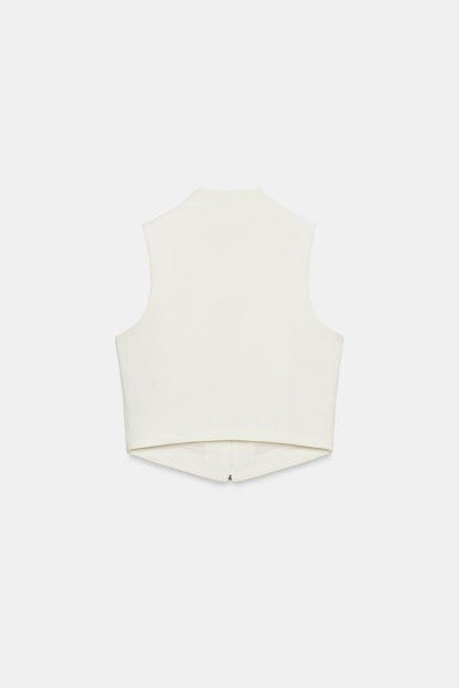 Gilet dos-nu à boutons