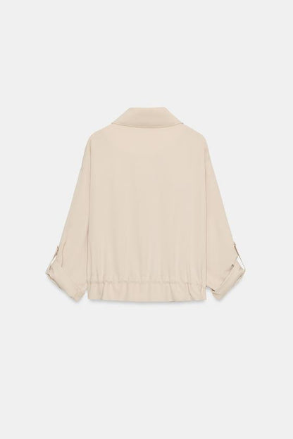 Veste safari à manches retroussées