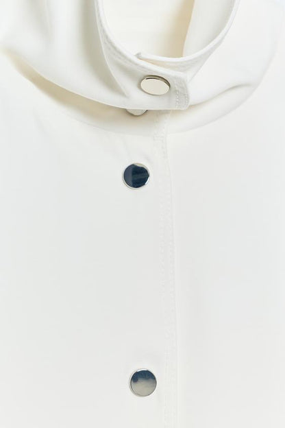 Veste bomber à col montant