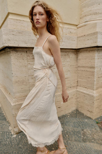 Robe midi lingerie en dentelle