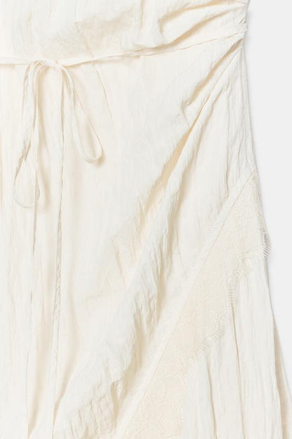 Robe midi lingerie en dentelle