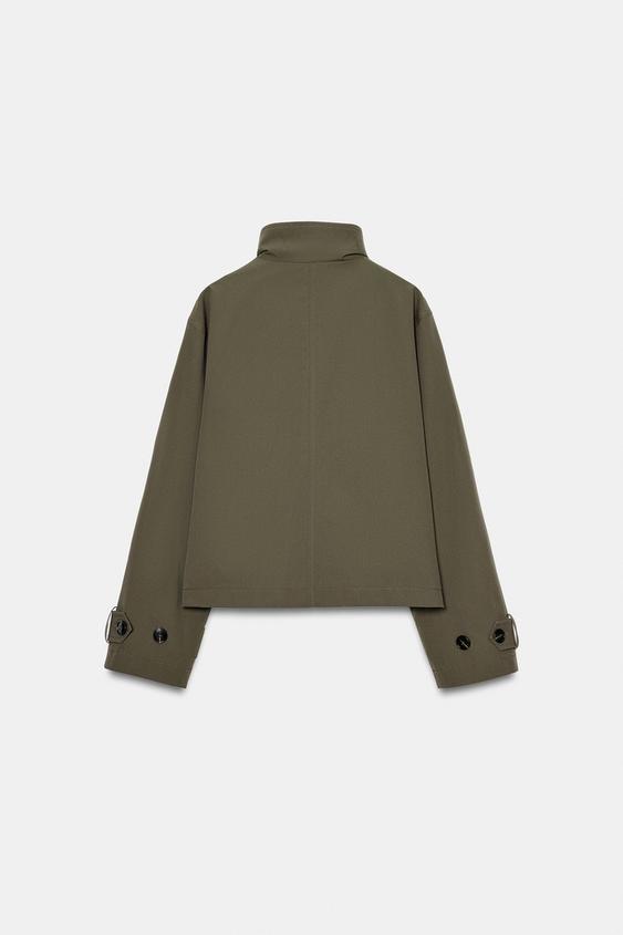 Trench court croisé