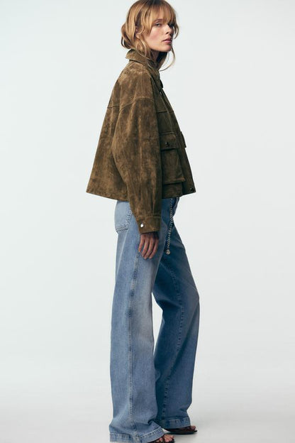 Blouson bomber 100 % cuir