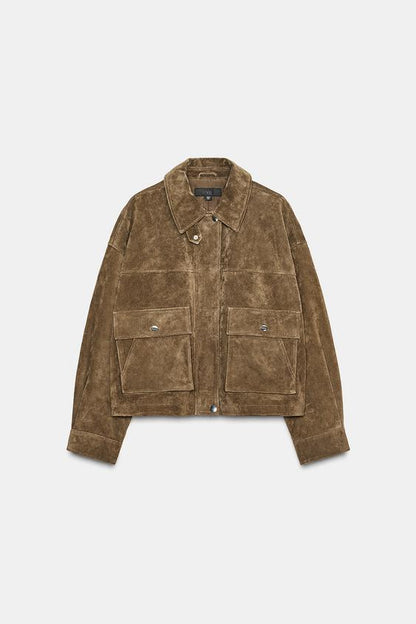 Blouson bomber 100 % cuir