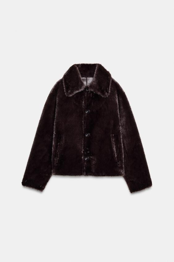 Blouson réversible double-face effet cuir