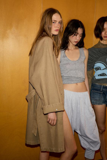 Trench long oversize