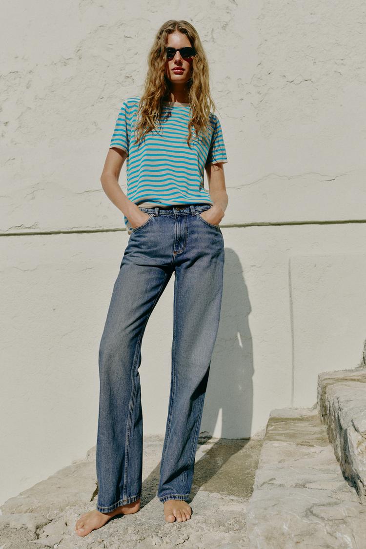 Jean Z1975 coupe droite taille haute, longueur longue