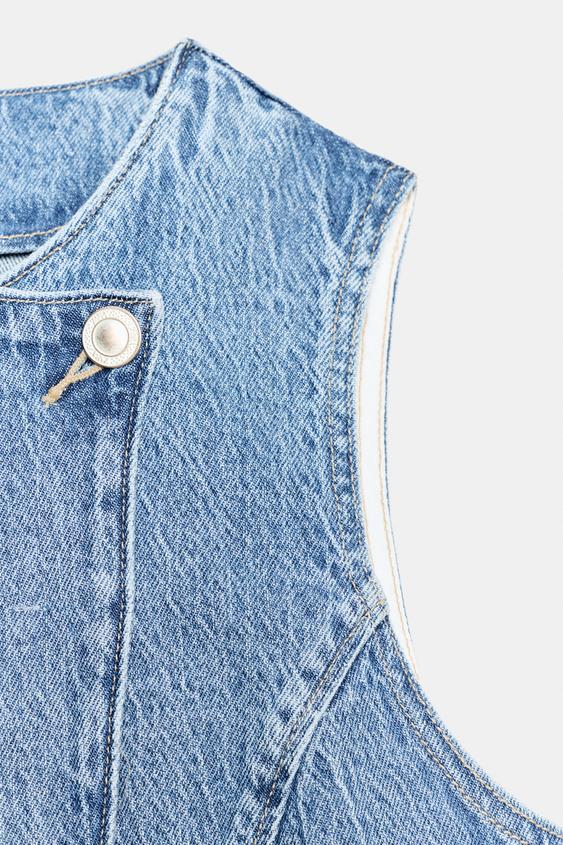 Gilet Z1975 croisé en denim