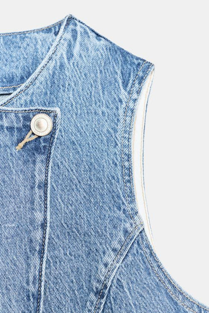Gilet Z1975 croisé en denim
