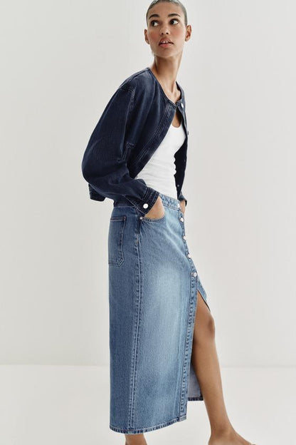 Jupe Z1975 croisée en denim