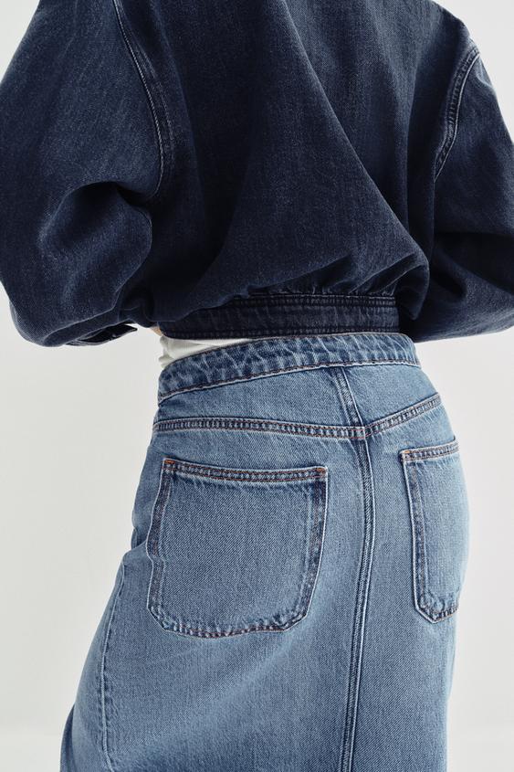 Jupe Z1975 croisée en denim