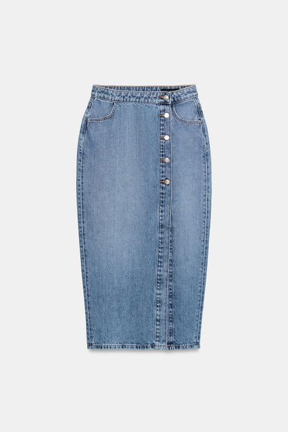 Jupe Z1975 croisée en denim
