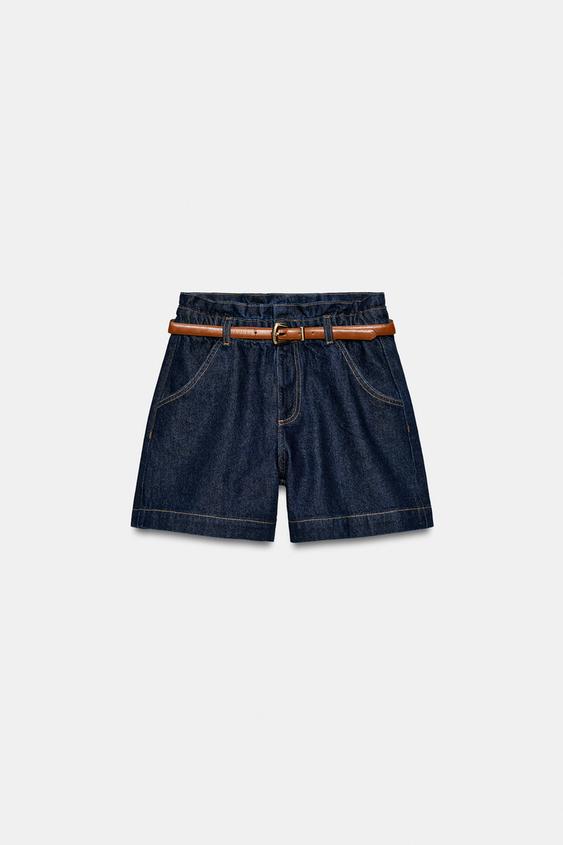 Bermuda baggy avec ceinture