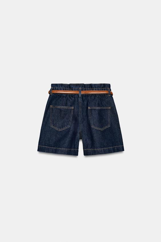 Bermuda baggy avec ceinture