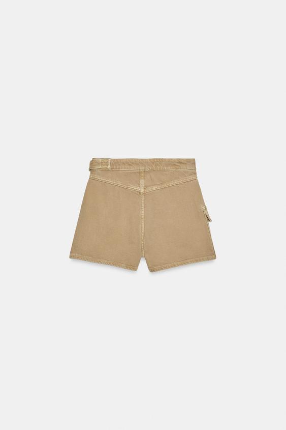 Jupe-culotte croisée cargo