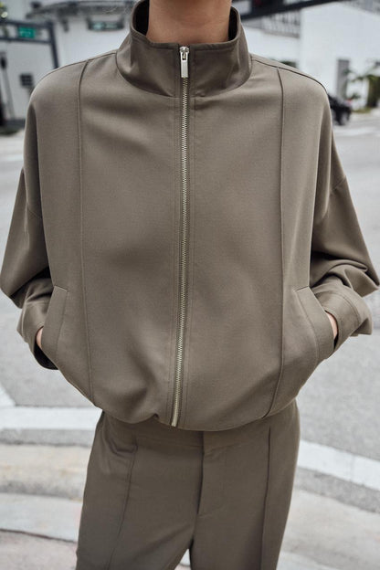 Blouson bomber à col montant