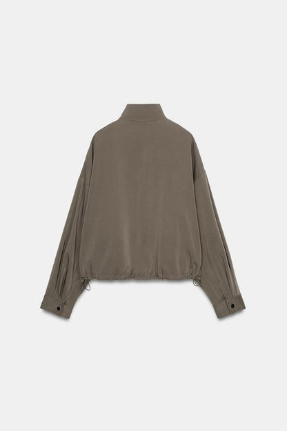 Blouson bomber à col montant