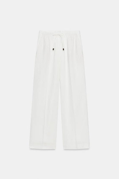 Pantalon droit en lin