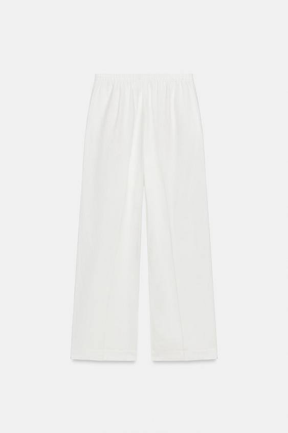 Pantalon droit en lin