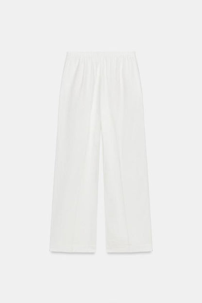Pantalon droit en lin