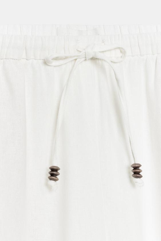 Pantalon droit en lin