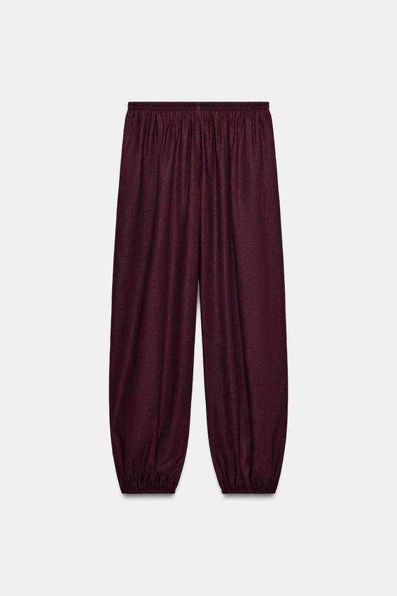 Pantalon bouffant en lin