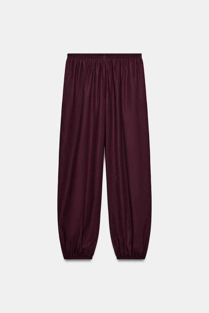 Pantalon bouffant en lin