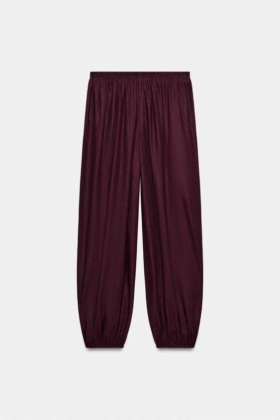 Pantalon bouffant en lin