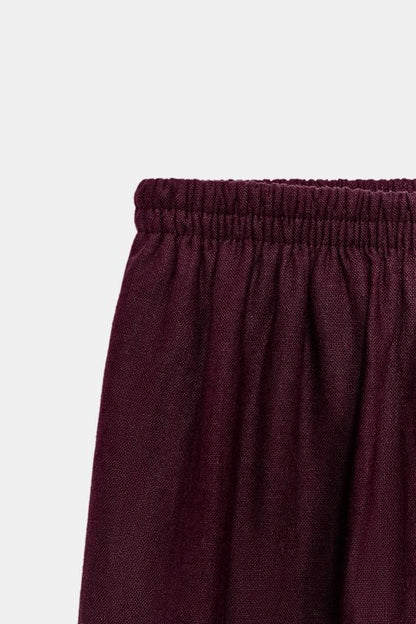 Pantalon bouffant en lin